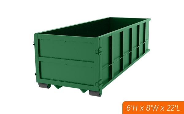 thirty-yard dumpsters can typically hold between 4-5 tons of weight